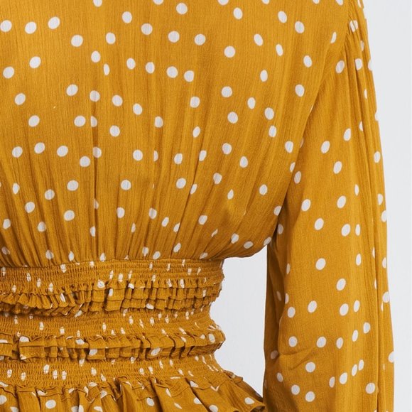 Polka Dot Top - Yellow - Picture 3 of 4